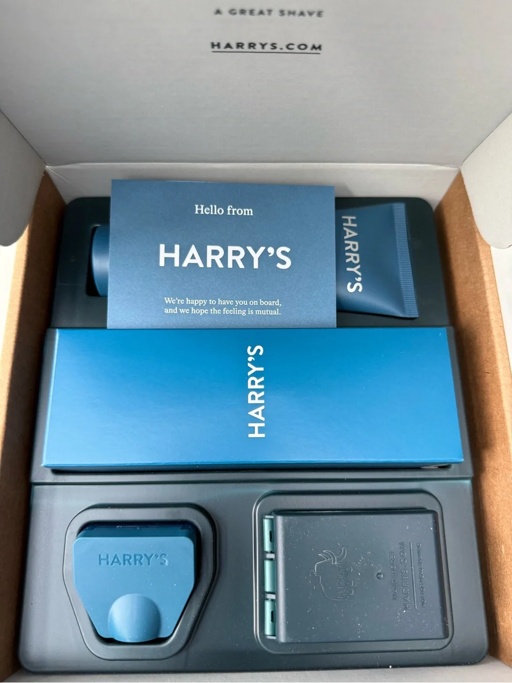 Harry’s- Razor And Shaving Cream Set - Charcoal - New - Men’s - Grooming